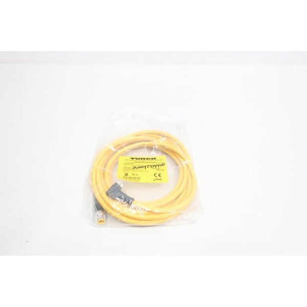 Turck Euro Fast 5M 250VAc Cordset Cable, WK45T5RS 45TS2501 WK4.5T-5-RS 4.5T/S2501